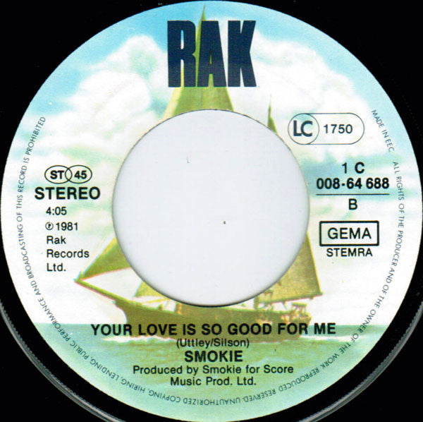 Smokie : Jet Lagged (7", Single)