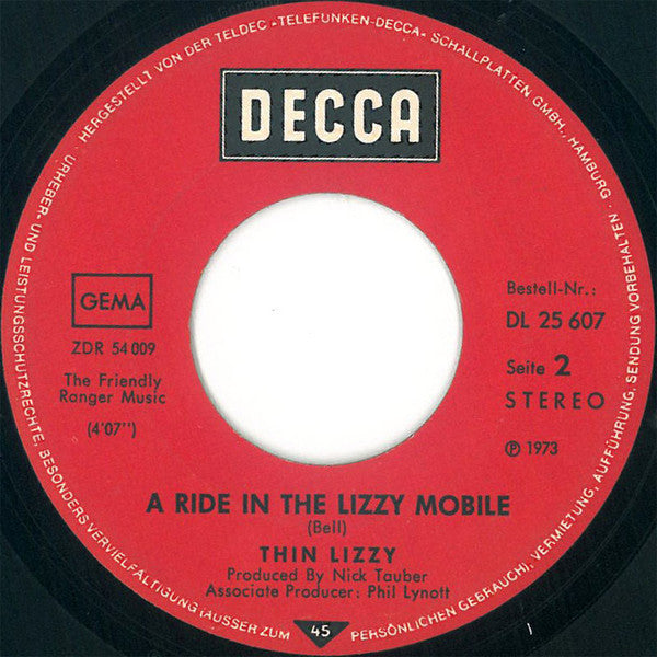 Thin Lizzy : The Rocker (7", Single)