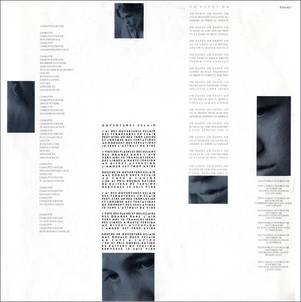 Charlotte Gainsbourg : Charlotte For Ever (LP, Album, Emb)