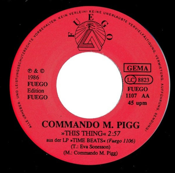 Commando M. Pigg : Lonely And Cold (7", Single)