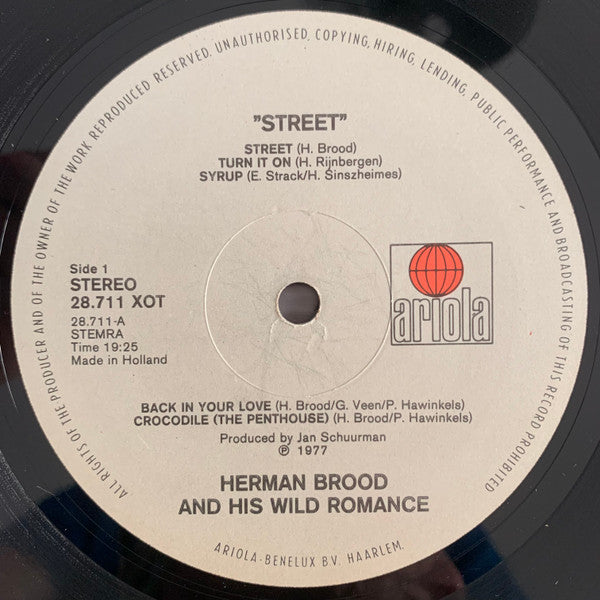 Herman Brood & His Wild Romance : Street (LP, Album, Gat)