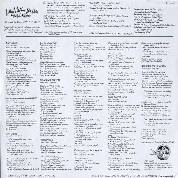 Daryl Hall And John Oates* : Beauty On A Back Street (LP, Album)