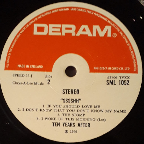 Ten Years After : Ssssh. (LP, Album, RE, Gat)