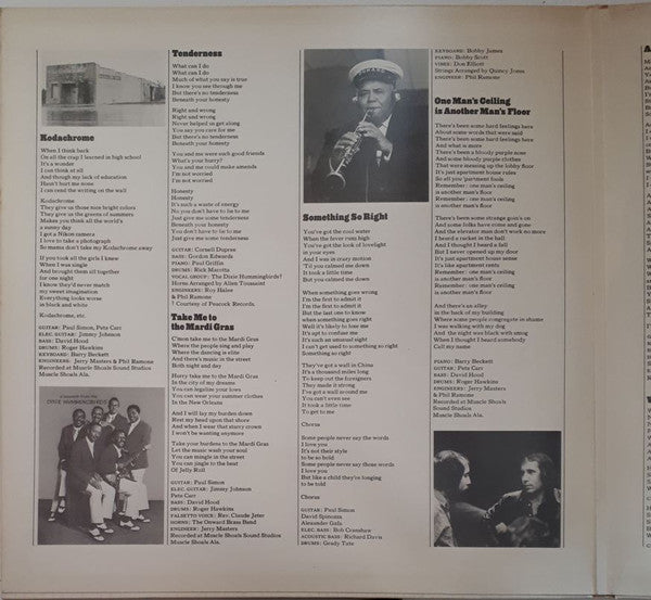 Paul Simon : There Goes Rhymin' Simon (LP, Album, RE, Gat)