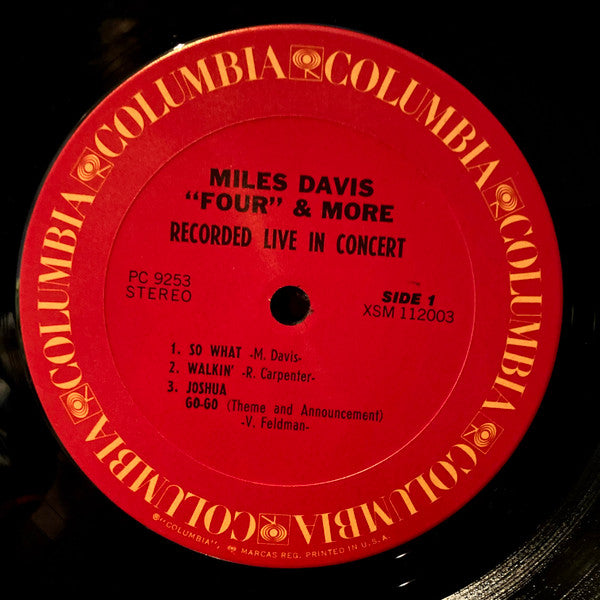 Miles Davis : 'Four' & More - Recorded Live In Concert (LP, Album, RE, Pit)