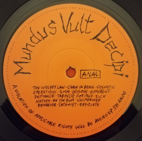 Mundus Vult Decipi* / Malinheads : Berlin Gewidmet ✝ 3. Okt' 90 / Shape Of Rage (LP, Gat)