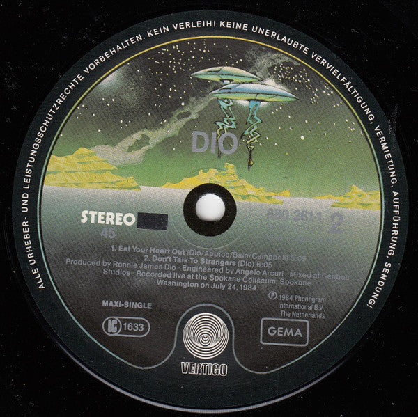 Dio (2) : Mystery (12", Maxi)