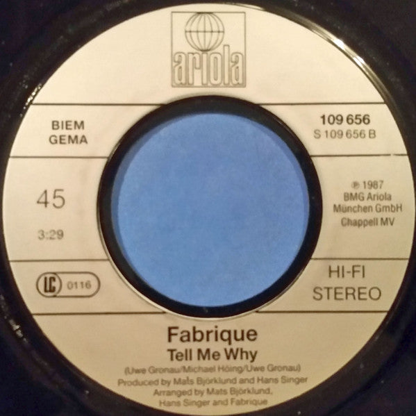 Fabrique : Birds Cry (7", Single)