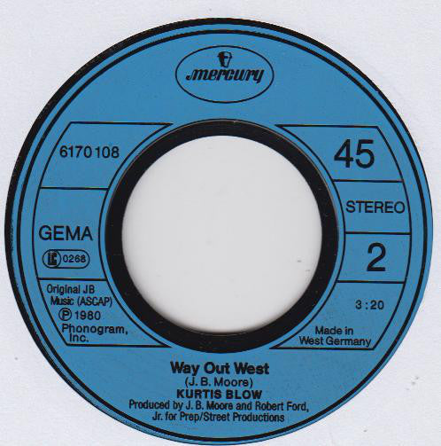 Kurtis Blow : Starlife / Way Out West (7", Single)