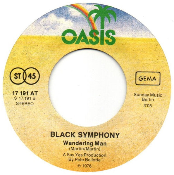 Black Symphony (3) : Shoobedobedoopdoopde (I Love You) / Wandering Man (7", Single)