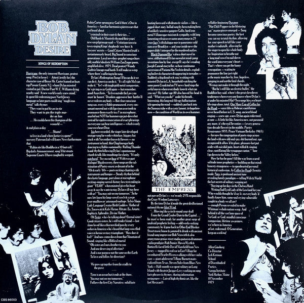 Bob Dylan : Desire (LP, Album)