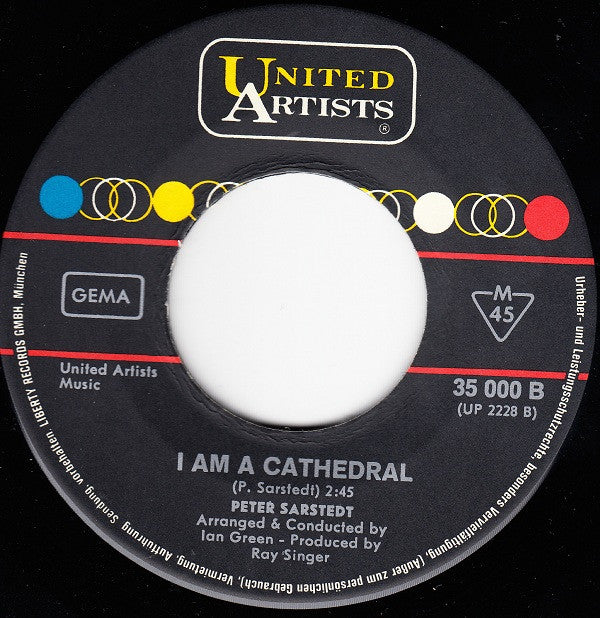 Peter Sarstedt : Where Do You Go To (My Lovely) / I Am A Cathedral (7", Single, Mono)
