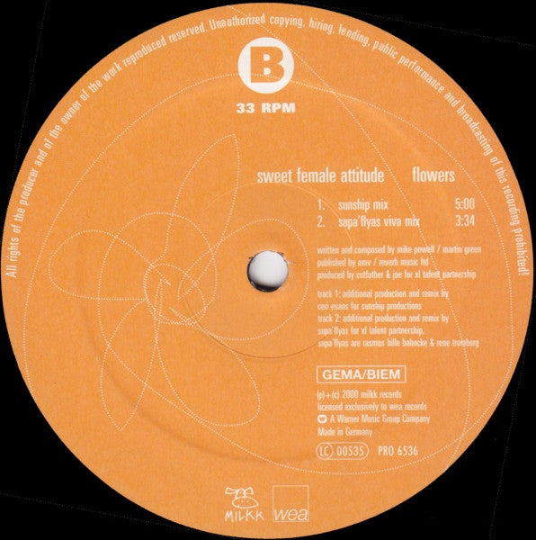 Sweet Female Attitude : Flowers (12", Promo)