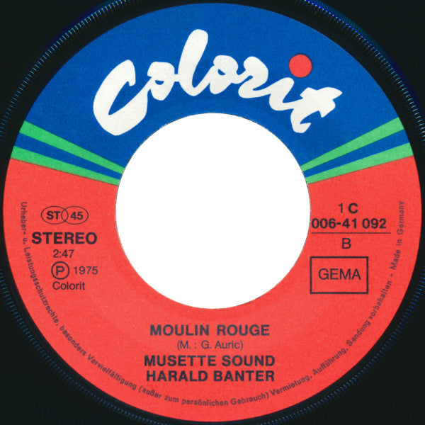 Musette Sound Harald Banter : Alfred's Thema (7")