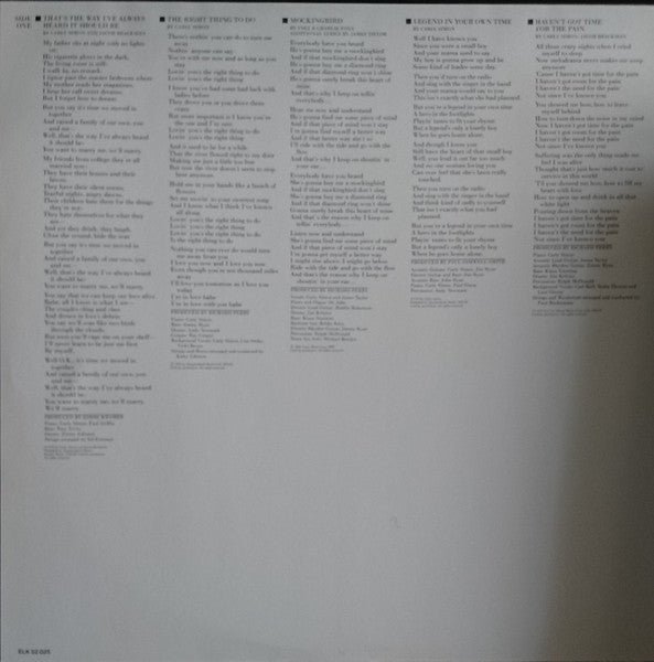 Carly Simon : The Best Of Carly Simon (LP, Comp, RE)