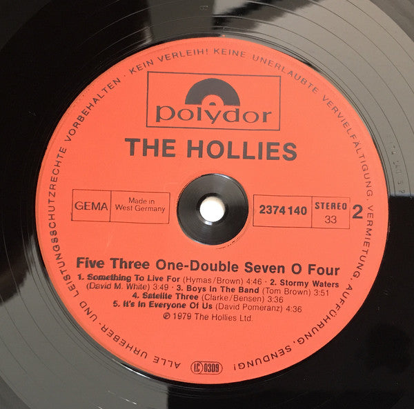 The Hollies : Five Three One - Double Seven O Four (LP, Album)