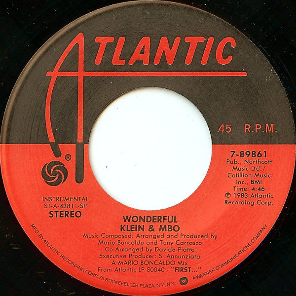 Klein & M.B.O. : The MBO Theme (7")