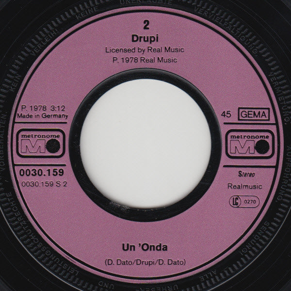 Drupi (2) : Gente (7", Single)
