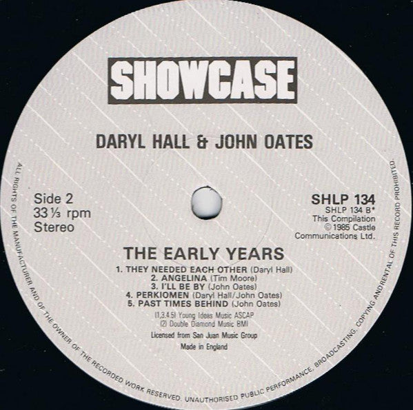 Daryl Hall & John Oates : The Early Years (LP, Comp)