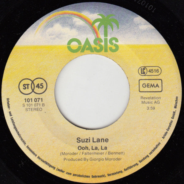 Suzi Lane : Harmony (7")