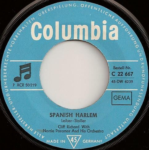 Cliff Richard : Maria No Mas / Spanish Harlem (7", Single)
