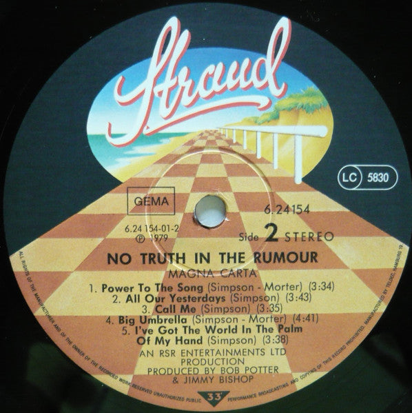 Magna Carta : No Truth In The Rumour (LP, Album)