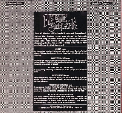 Santana : Historic Santana (LP, Comp)