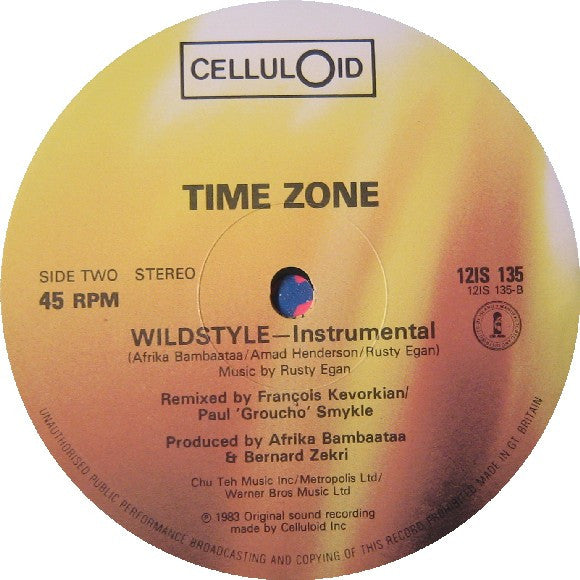 Time Zone : Wildstyle (Special New Mix) (12", Yel)