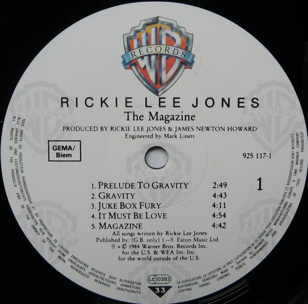 Rickie Lee Jones : The Magazine (LP, Album)