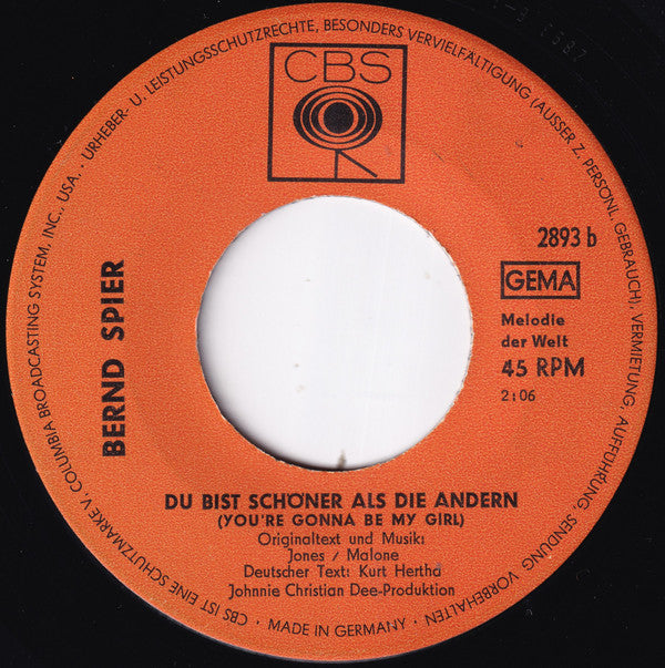 Bernd Spier : Flowertime In San Francisco (San Francisco) (7", Single)