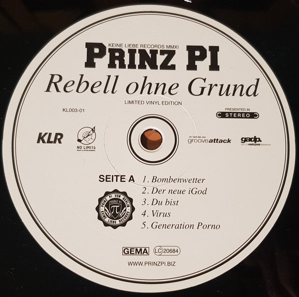Prinz Pi : Rebell Ohne Grund (2xLP, Ltd + CD + Album)