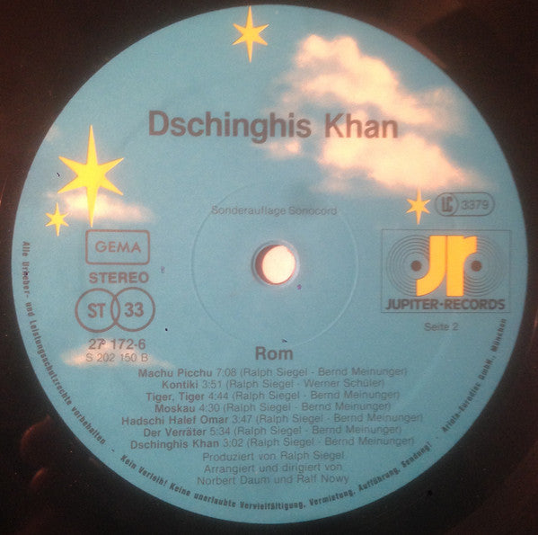Dschinghis Khan : Rom (LP, Album, Club)