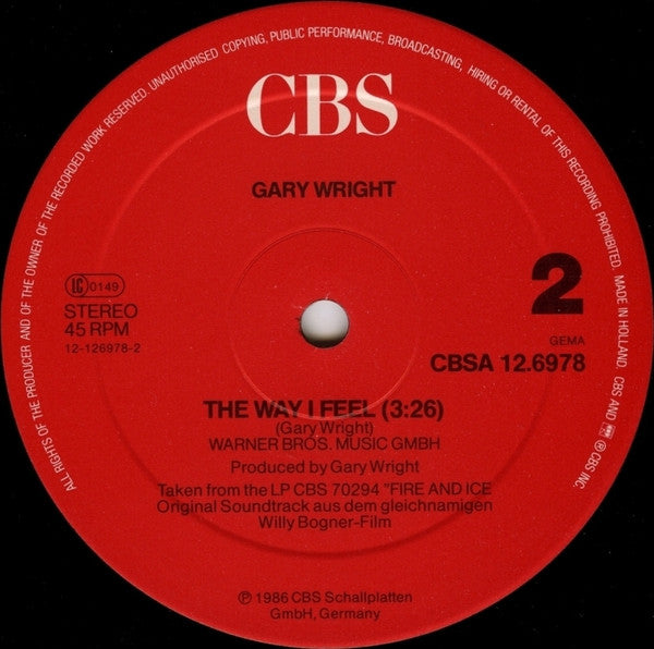 Gary Wright : Back To The Magic (12", Maxi)