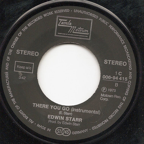 Edwin Starr : There You Go (7")