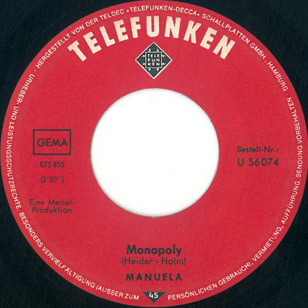 Manuela (5) : Helicopter U.S. Navy 66 (7", Single)