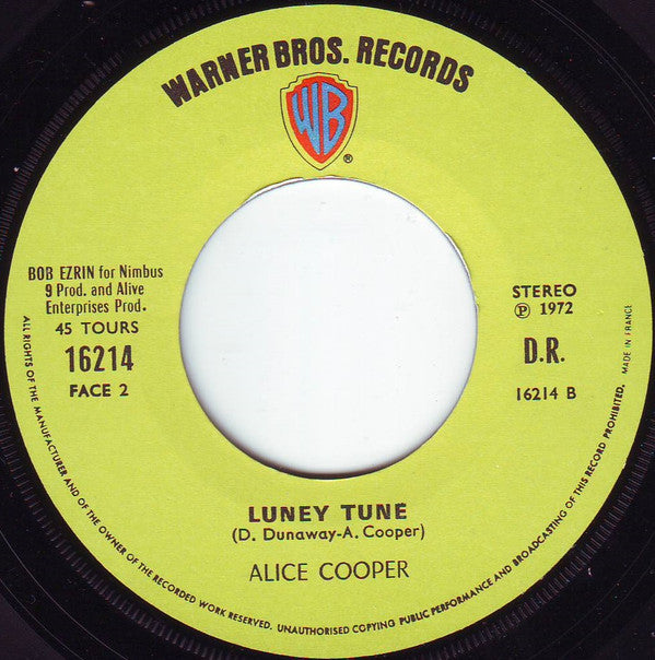 Alice Cooper : Elected! (7", Single)