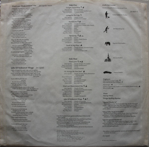 Jim Capaldi : Fierce Heart (LP, Album)