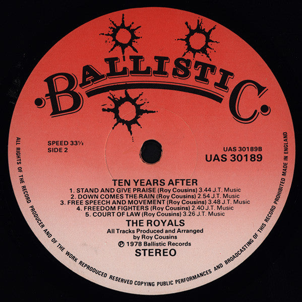 The Royals : Ten Years After (LP, Album)
