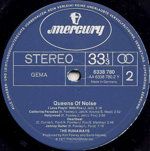 The Runaways : Queens Of Noise (LP, Album)