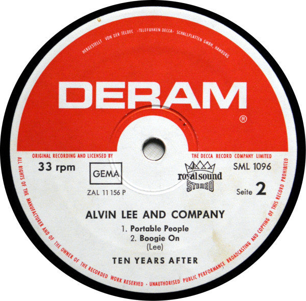 Ten Years After : Alvin Lee & Company (LP, Album)