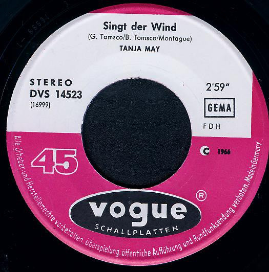 Tanja May : Das Wunder Der Liebe / Singt Der Wind (7", Single)