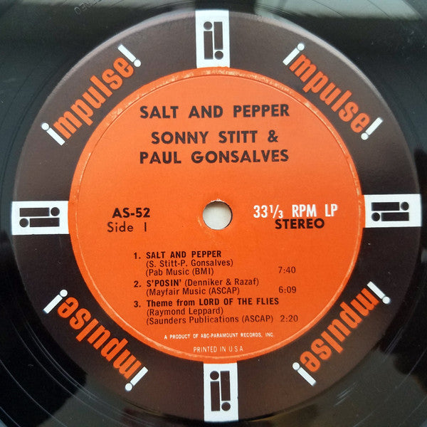 Sonny Stitt And Paul Gonsalves : Salt And Pepper (LP, Album)