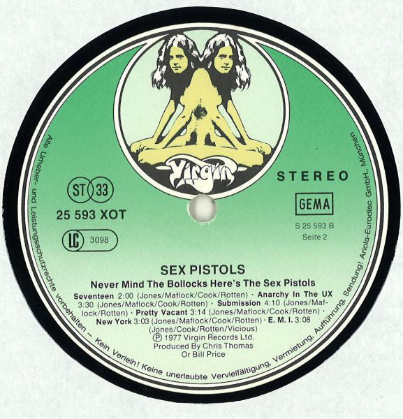 Sex Pistols : Never Mind The Bollocks Here's The Sex Pistols (LP, Album)