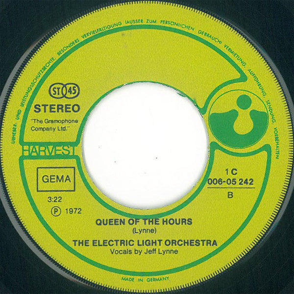 The Electric Light Orchestra* : Roll Over Beethoven / Queen Of The Hours (7", Single)