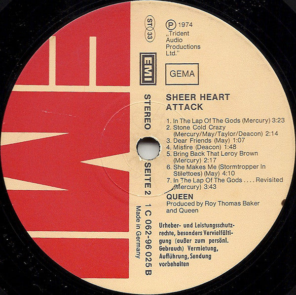 Queen : Sheer Heart Attack (LP, Album)