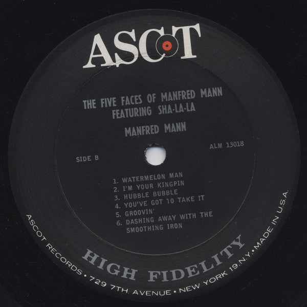 Manfred Mann : The Five Faces Of Manfred Mann (LP, Album, Mono, Pit)