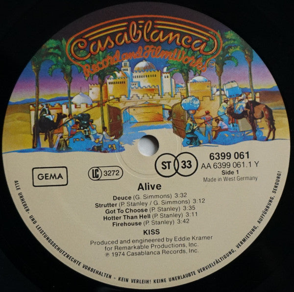 Kiss : Alive! (2xLP, Album, RE)