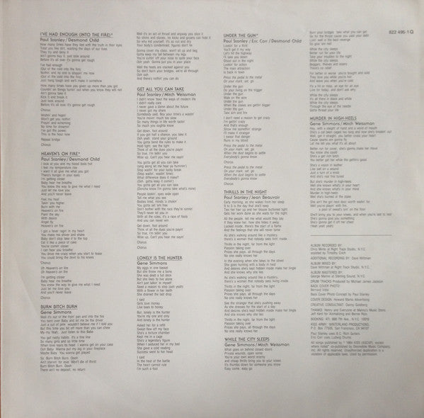 Kiss : Animalize (LP, Album)