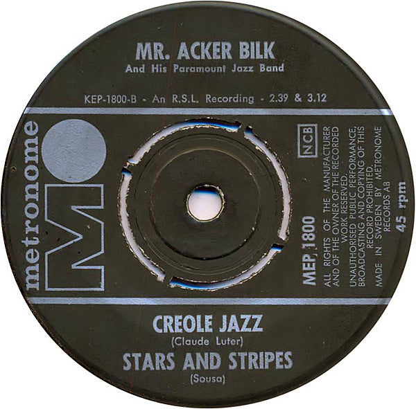Mr. Acker Bilk* : Stranger On The Shore (7", EP, Bla)