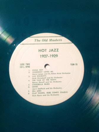 Various : Hot Jazz 1927-1929 (LP, Comp, Ltd, Gre)
